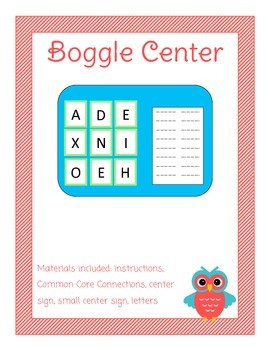 Preview of Boggle Library Center