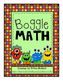 Preview of Boggle Math Boards Mega Pack