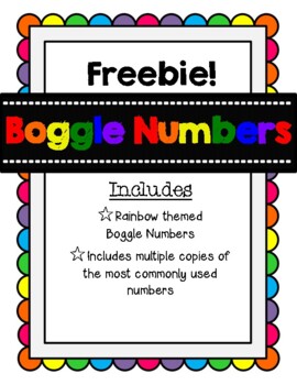 Preview of Boggle/Noggle Numbers