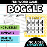 Fun Word Work Activity - Like Boggle Printable Worksheet a