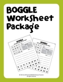 Boggle Worksheet Package (40 Weekly Worksheets with Manipu