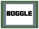 Boggle or Scramble for Word Work