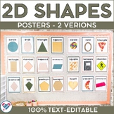 Boho 2D Shape Posters 100% Text-Editable Clip Art and Real
