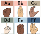 Boho ASL/Print Alphabet Posters