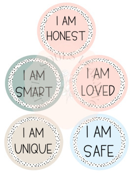 Boho Affirmation Station by Little Souls Learning | TPT