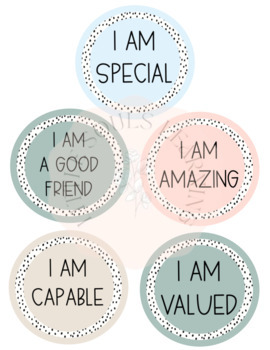 Boho Affirmation Station by Little Souls Learning | TPT