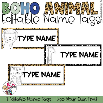 Boho Animal Classroom Decor 