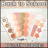 Boho Back to School Bulletin Board Borders