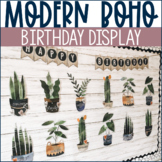 Modern Boho Classroom Decor | Potted Plants Birthday Displ