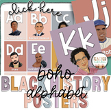 Boho Black History Month Alphabet Poster | Bulletin Board,