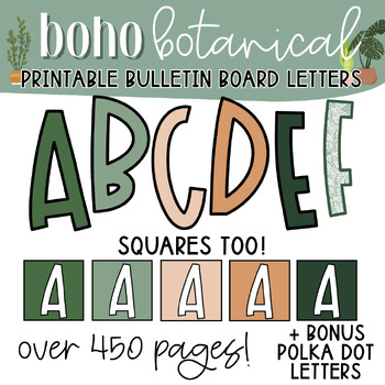 Bulletin Board Letters - Big Bright Polka Dot Letters