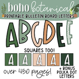 Boho Botanical PRINTABLE Bulletin Board Letters