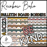 Rainbow Boho Bulletin Board Borders