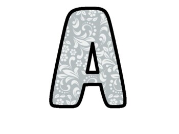 Preview of Boho Bulletin Board Letters, Alphabet Posters,  Classroom Décor #60Has A to