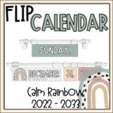 Boho Calendar Pieces - Calendar Flip - Calming Colors - Neutrals