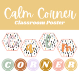 Boho Calm Corner Letters | Calm Corner Posters | Modern Cl