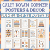 Boho Calm Down Corner Calming Posters Strategies Printable