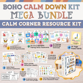 Boho Calm Down Corner Sign Kit Calming Posters Binder Midd
