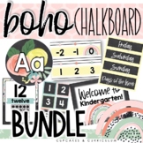 Boho Chalkboard Classroom Decor Bundle