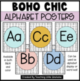 Boho Chic Alphabet Posters