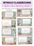 Boho-Chic Bitmoji Digital Classroom Backgrounds
