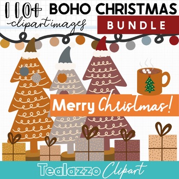 Printable Boho Christmas Gift Tags