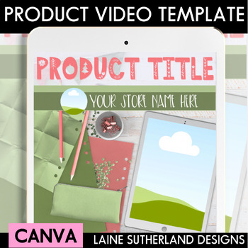 Preview of Boho Christmas Product Canva Template