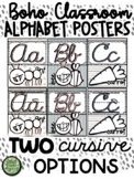 Boho Classroom: Cursive Alphabet Posters (2 Options)