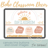 Boho Classroom Decor Homepage Editable Canvas Schoology Bu