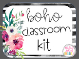 Boho Classroom Decor Kit - Editable