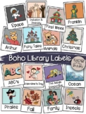 90+ Boho Classroom Library Labels | Editable Book Bin Library Labels