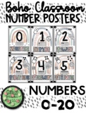 Boho Classroom: Number Sense Posters (0-20)