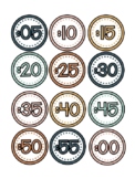 Boho Clock Labels