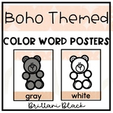 Boho Color Word Posters