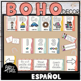 Boho Colors Decor Spanish