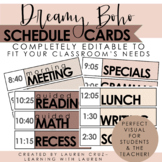 Boho Daily Schedule Cards - Dreamy Boho Classroom Decor