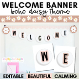 Boho Daisy Welcome Banner | Welcome Signs | Friendship Bra