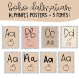 Boho Dalmatian Alphabet Posters