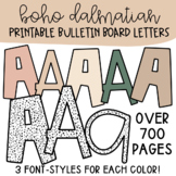 Boho Dalmatian EDITABLE Bulletin Board Letters