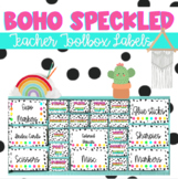 Boho Dalmatian Speckled/Spotted Teacher Toolbox Labels Dec