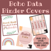 Boho Data Binder Cover | Grade Level and By Student (with 