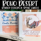 Boho Desert Binder Covers and Spine Labels