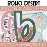 Boho Desert Bulletin Board Letters, A-Z, Punctuation, and 