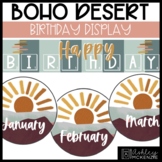Boho Desert Classroom Decor | Birthday Display - Editable!