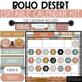 Boho Desert Classroom Decor | Flip Calendar and Wall Calen