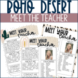 Boho Desert Classroom Decor |  Meet the Teacher Templates