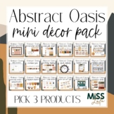 Boho Desert Classroom Decor Mini Bundle - Abstract Oasis