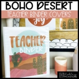Boho Desert Decor | Teacher Planner Binder Covers & Spines