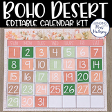 Boho Desert Large Calendar - Wall Calendar