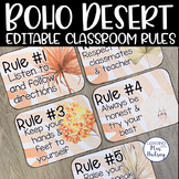 Boho Desert Class Rules Posters